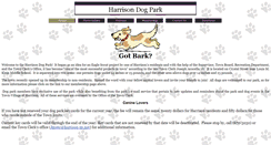 Desktop Screenshot of harrisondogpark.com